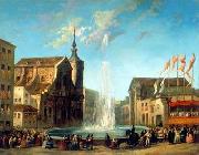 European city landscape, street landsacpe, construction, frontstore, building and architecture. 152 unknow artist